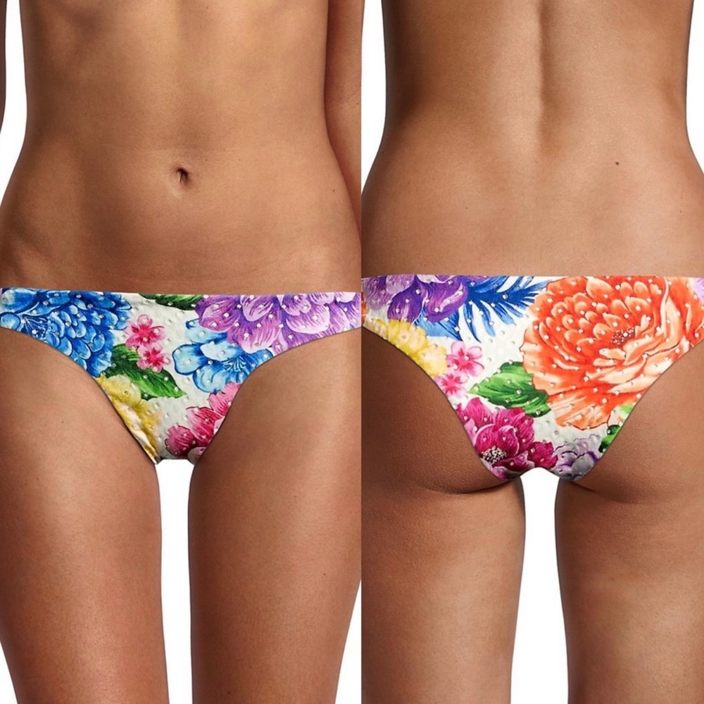 Farm Rio  Bikini Bottom Rainbow Floral Various
